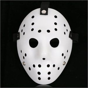 Friday the 13th Jason Halloween Cosplay Adult White Hockey Mask